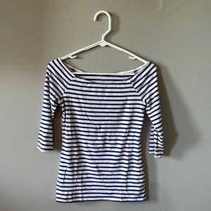 Old Navy Striped 3/4 Sleeve Top